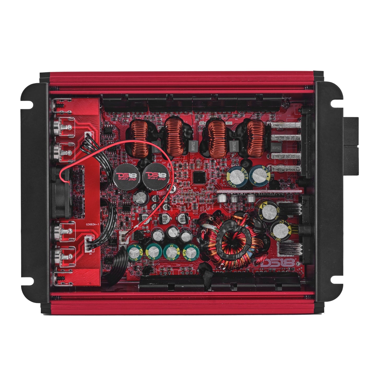 FRP Compact 4-Channel Full-Range Class-D Amplifier | 1200W RMS.