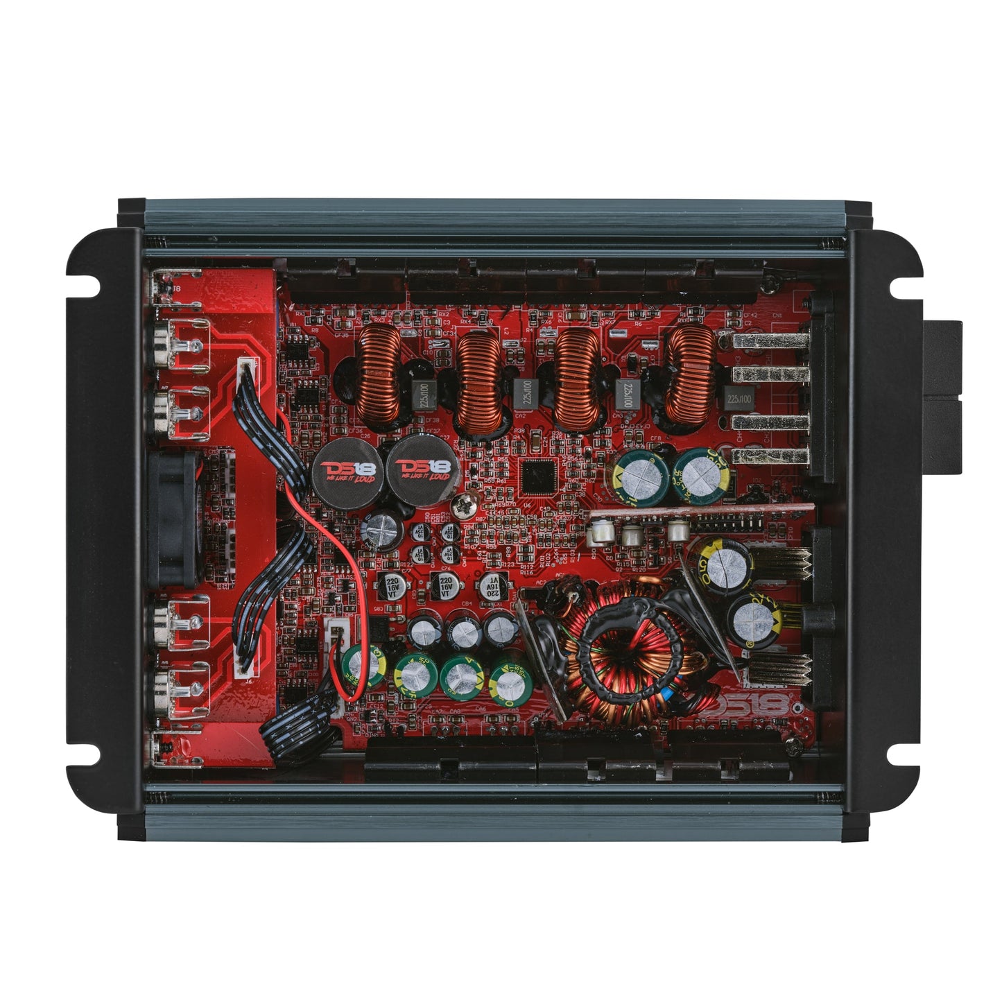 FRP Compact 4-Channel Full-Range Class-D Amplifier | 1200W RMS.