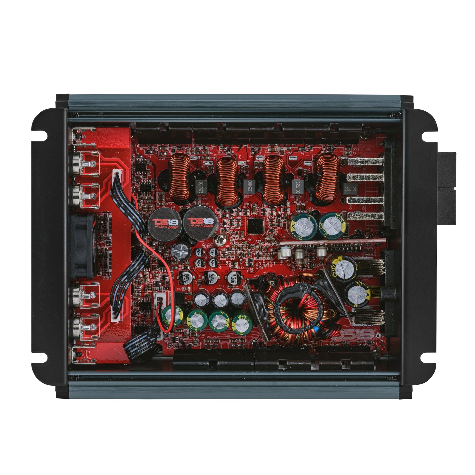 FRP Compact 4-Channel Full-Range Class-D Amplifier | 1200W RMS.