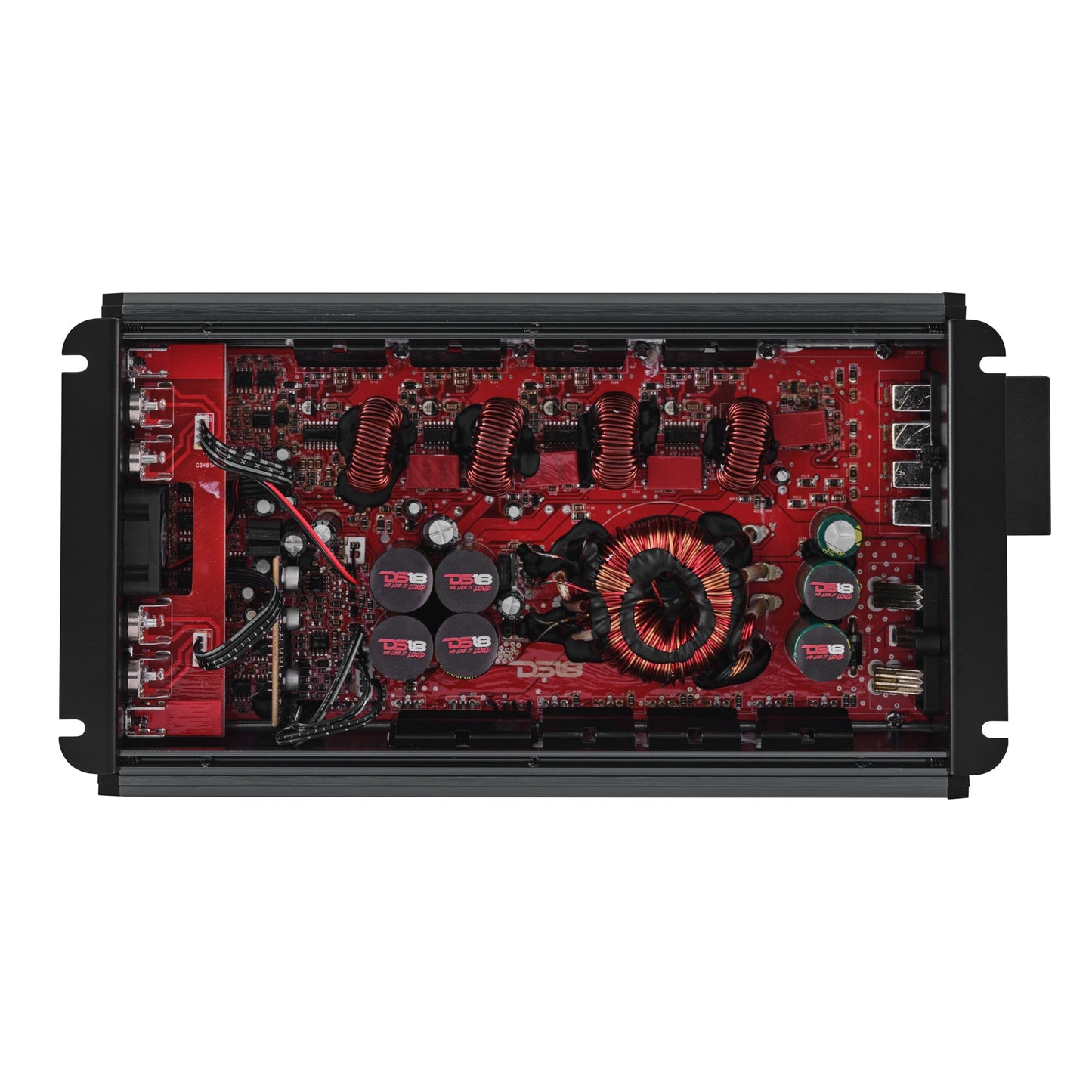 FRP Compact 4-Channel Full-Range Class-D Amplifier | 2400W RMS.