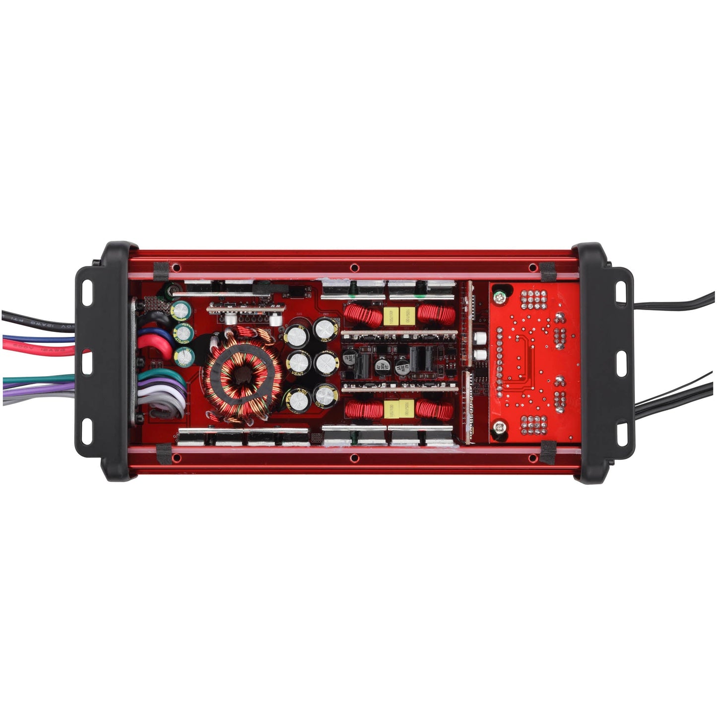 NXL 4-Channel Full-Range Class D Waterproof IP67 Marine and Powersports NANO Amplifier with Bluetooth 5.1 Receiver Built-In.