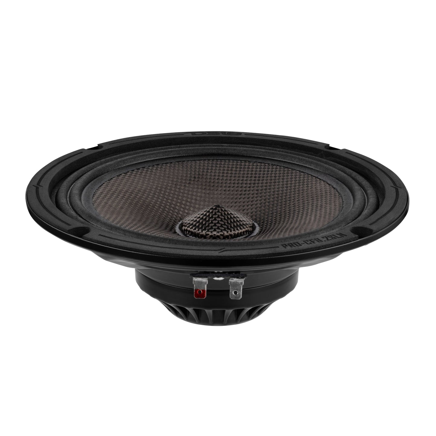 8” Slim Motorcycle & Motorsports Loudspeaker With Neodymium Magnet and Water Resistant Carbon Fiber Cone | 200W RMS 2-Ohm.