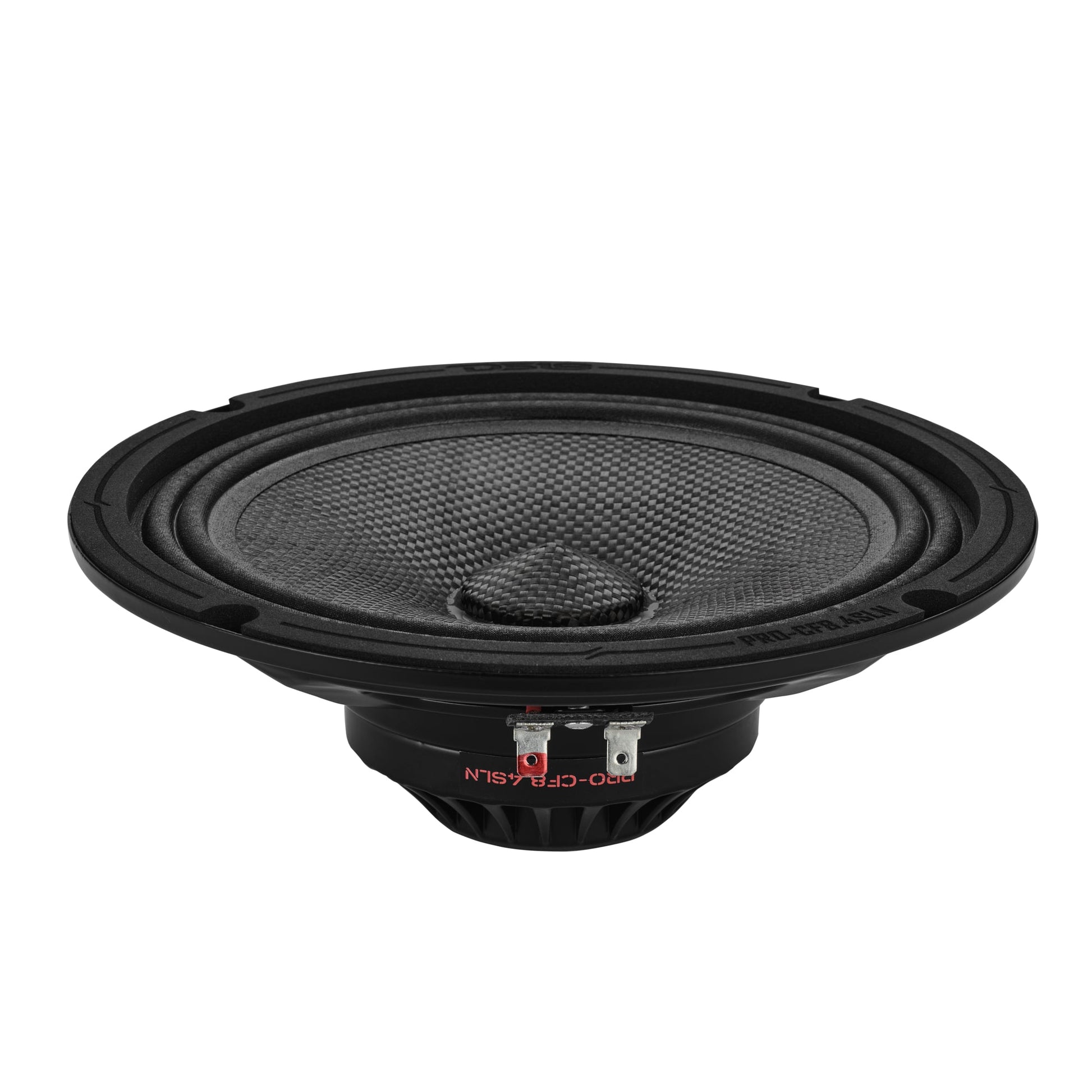 8” Slim Motorcycle & Motorsports Loudspeaker With Neodymium Magnet and Water Resistant Carbon Fiber Cone | 200W RMS 4-Ohm.