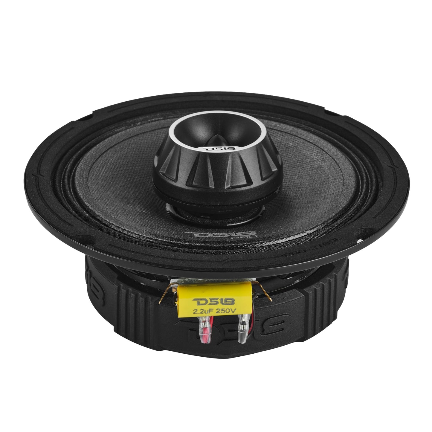 PRO-ZT 6.5” Slim Coaxial Mid-Range Loudspeaker with Water-Resistant Cone Built-in Bullet Tweeter | 200W RMS 4-Ohm.