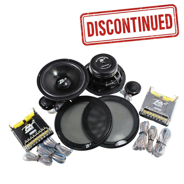 B2 Audio RAGE Series 6.5" 2-way 4 Ohm 100W Component Set With Crossovers RAGE61.