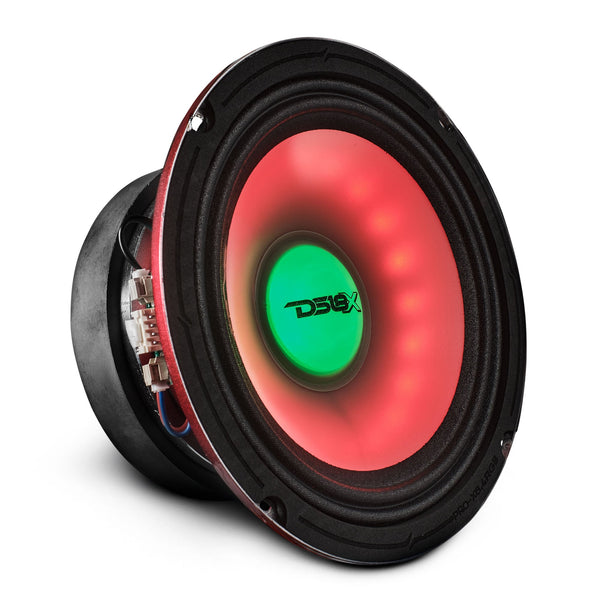 6.5" Mid-Range Loudspeaker with Dual RGB LED For Cone & Dust Cap 250 Watts 4-Ohm - Sold by Audio Sellerz