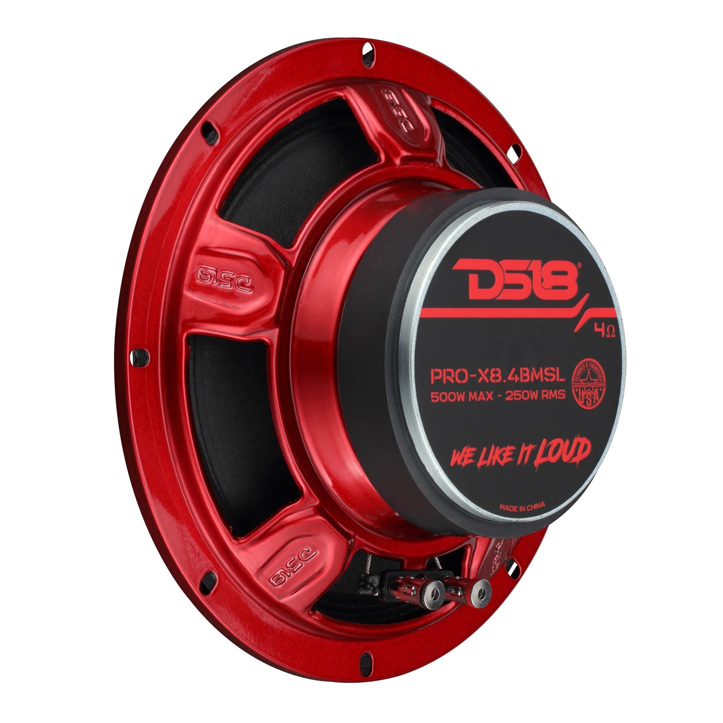 PRO-X 8" Shallow Mid-Range Bullet Loudspeaker | 250W RMS 4-Ohm.