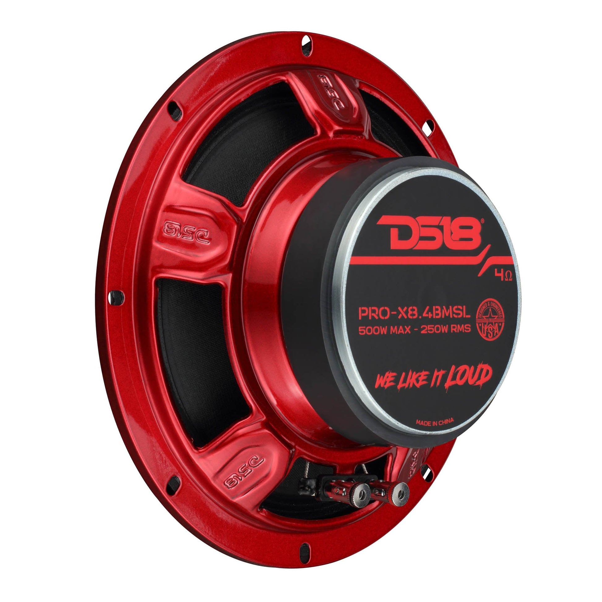 PRO-X 8" Shallow Mid-Range Bullet Loudspeaker | 250W RMS 4-Ohm.