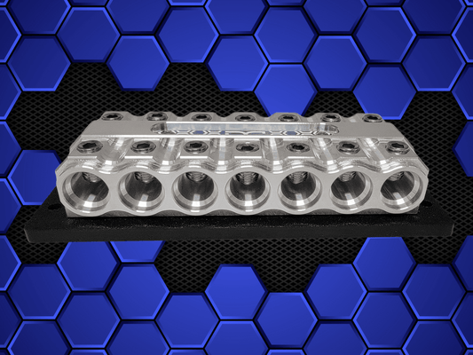 "LUCKY 7 " Machined Distro Block.