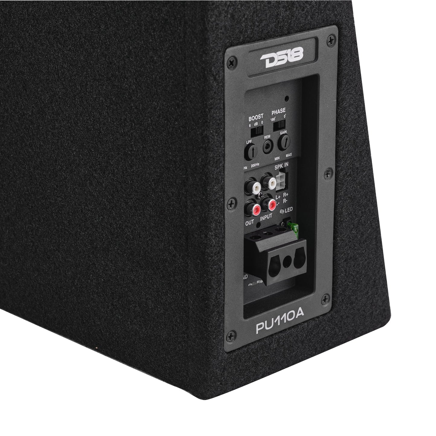 10” Amplified Shallow Subwoofer Enclosure for Pickup Trucks.