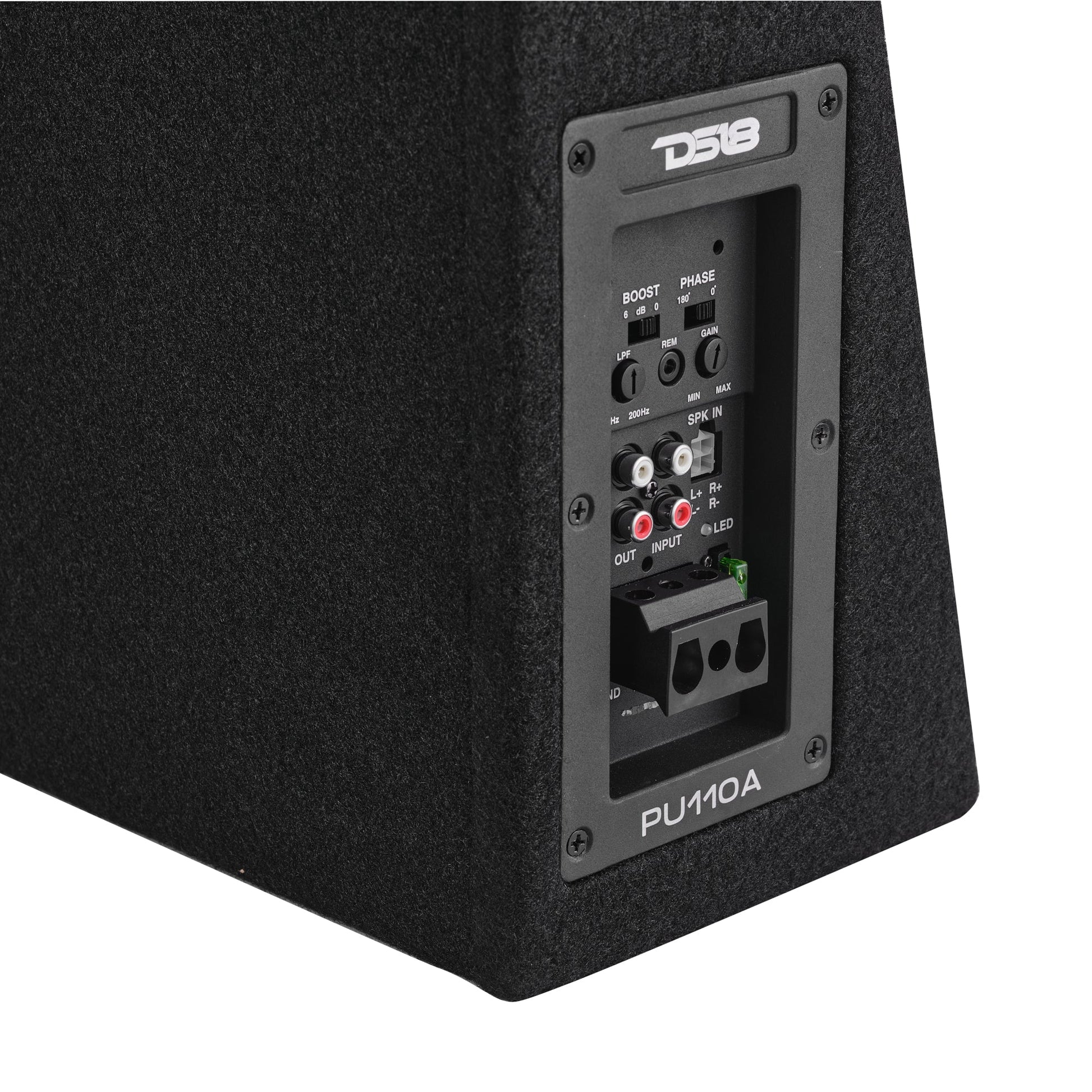 10” Amplified Shallow Subwoofer Enclosure for Pickup Trucks.
