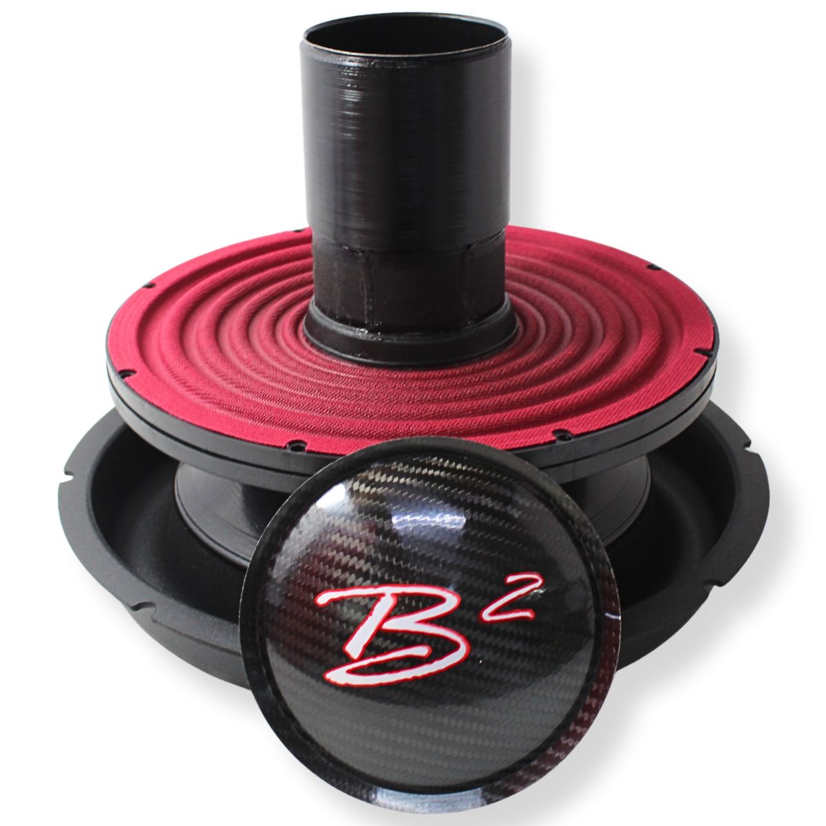 B2 Audio 12" Carbon Fiber Recone Kit RAGEXL Dual 2 Ohm 3" Voice Coil.