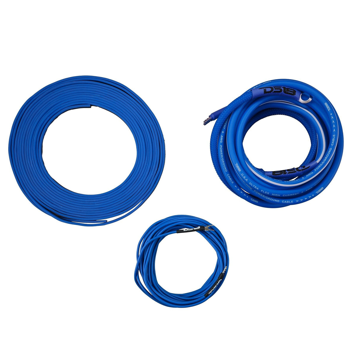 8-GA Amplifier Installation Wiring Kit - Blue.