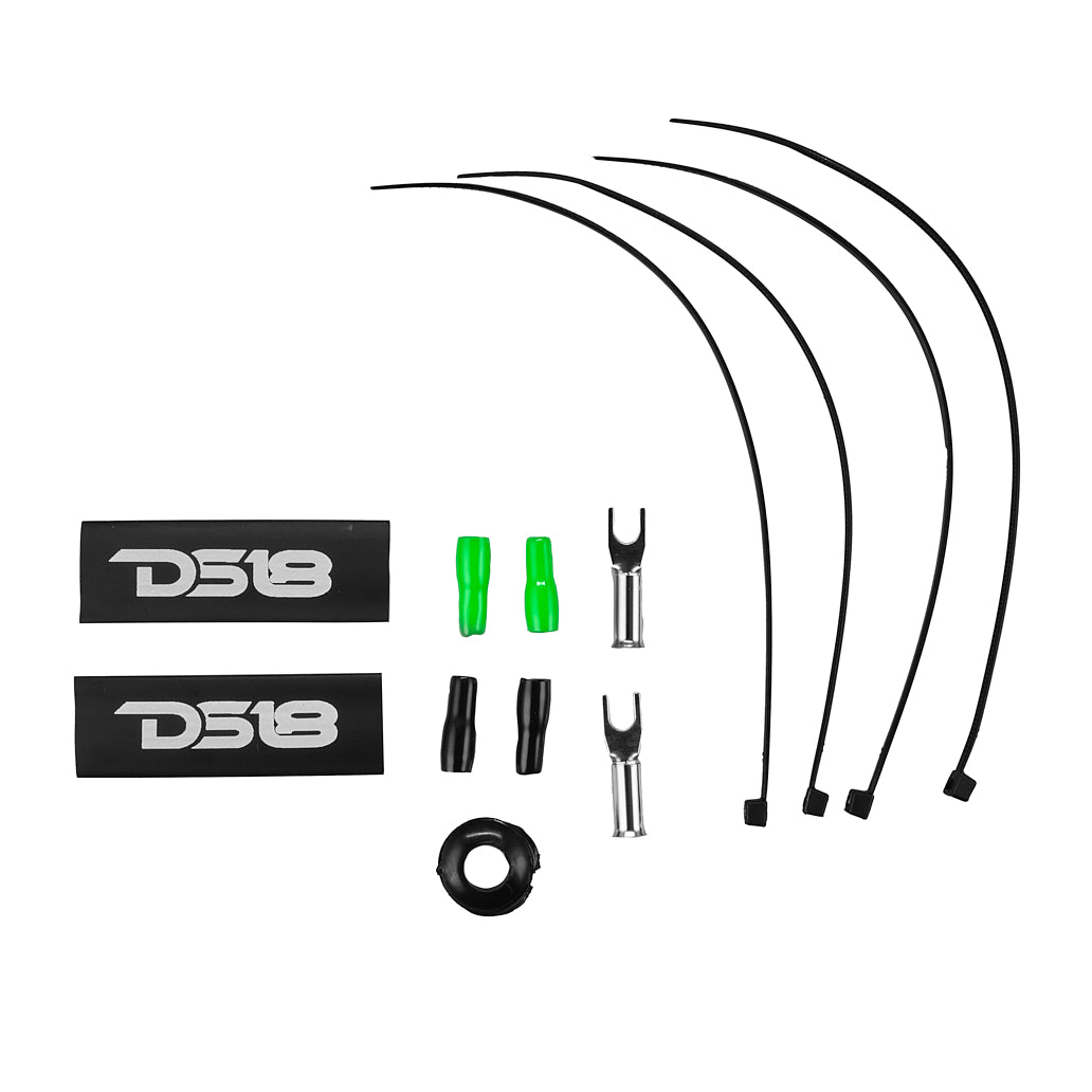 8-GA Amplifier Installation Wiring Kit - Green.