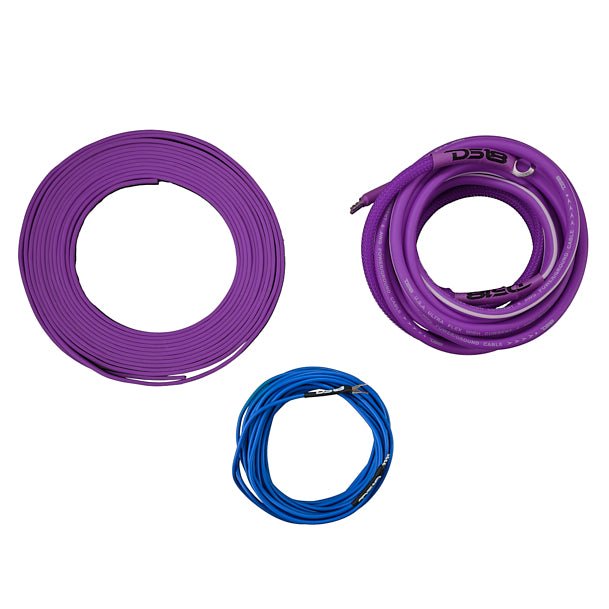 8-GA Amplifier Installation Wiring Kit - Purple.