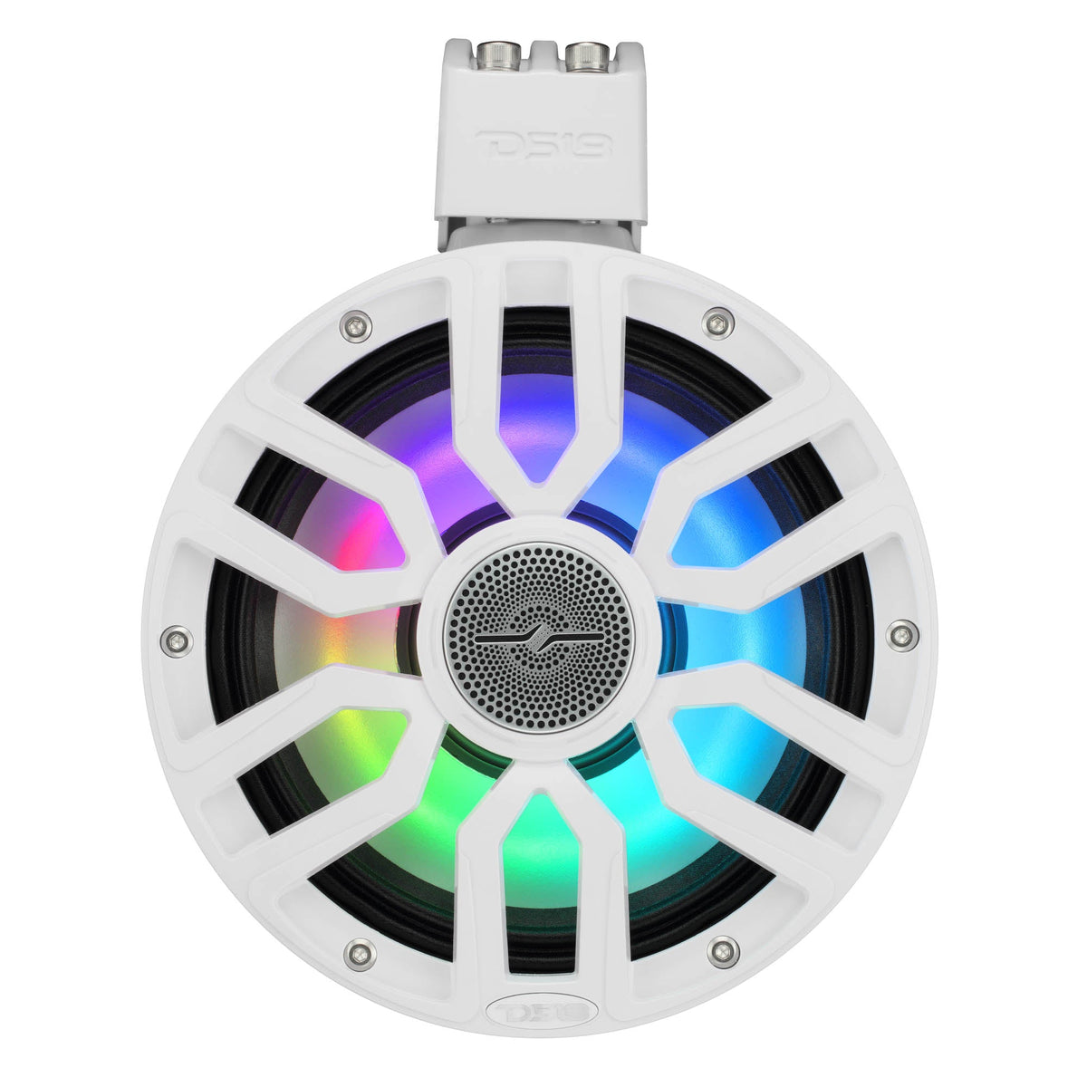 8" NXL-iQ Marine Tower Speaker with Digital LED Lights, Neodymium Magnet, 1" Compression Driver, IP65 Rated, 350W RMS, 4-Ohm - Sold by Audio Sellerz