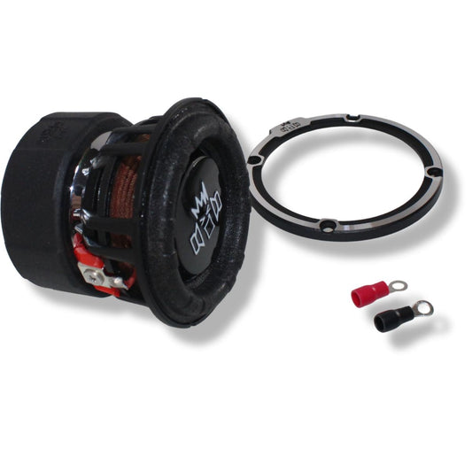 B2 Audio Mini Woofer 2.5" 4 Ohm Loudspeaker 20W RMS Aluminum Basket.