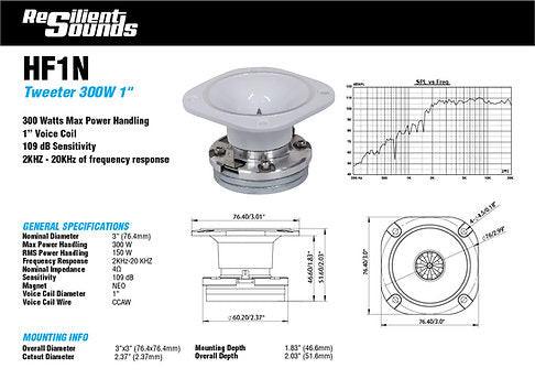 Resilient Sounds HF1N Neo Compression Driver – 150W RMS 4 Ohm (Single) - Audio Sellerz