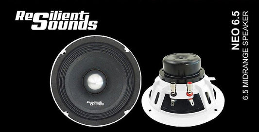 Resilient Sounds NEO 6.5" Midrange Speaker – 250W RMS Neodymium (Single) - Audio Sellerz