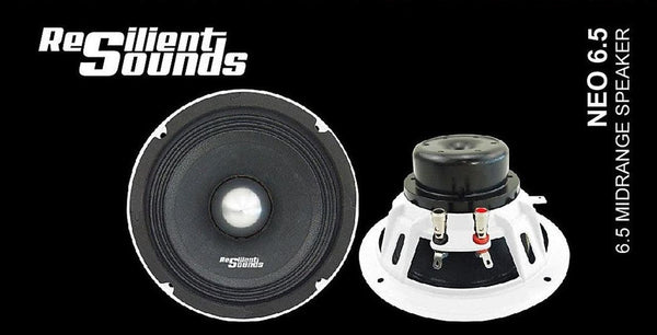 Resilient Sounds NEO 6.5" Midrange Speaker – 250W RMS Neodymium (Single) - Audio Sellerz