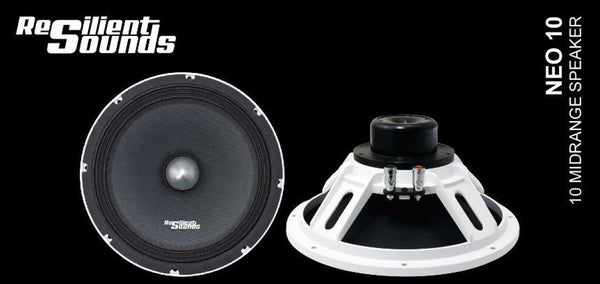 Resilient Sounds NEO 10" Midrange Speaker – 250W RMS Neodymium (Single) - Audio Sellerz
