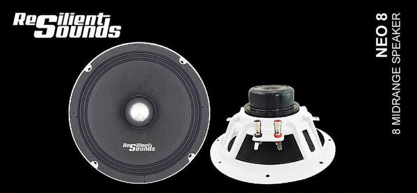 Resilient Sounds NEO 8" Midrange Speaker – 250W RMS Neodymium (Single) - Audio Sellerz