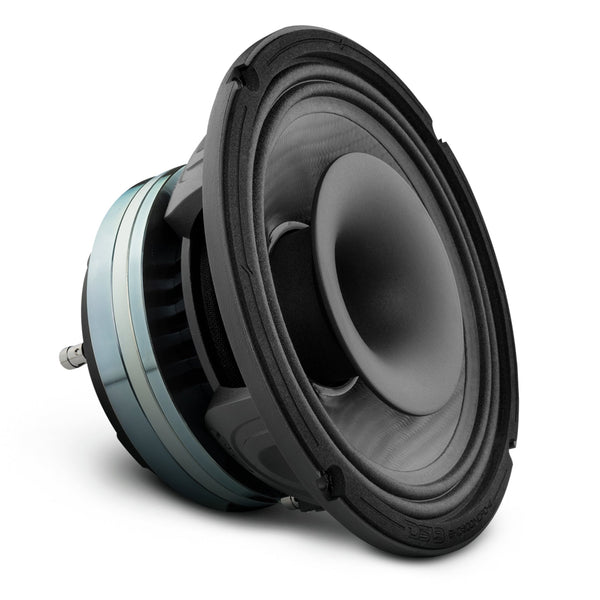 8" Neodymium Coaxial Hybrid Mid-Bass Water resistant Carbon Fiber Cone Loudspeaker with Built-in Driver  400 Watts Rms 4-Ohm.