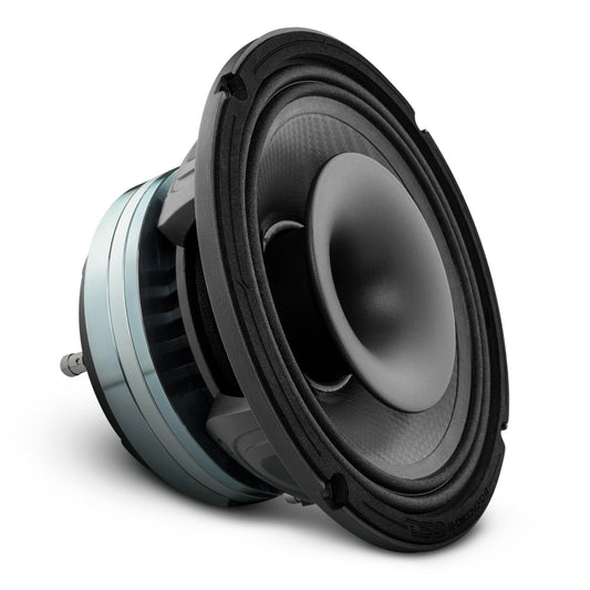 8" Neodymium Coaxial Hybrid Mid-Bass Water resistant Carbon Fiber Cone Loudspeaker with Built-in Driver  400 Watts Rms 8-Ohm.