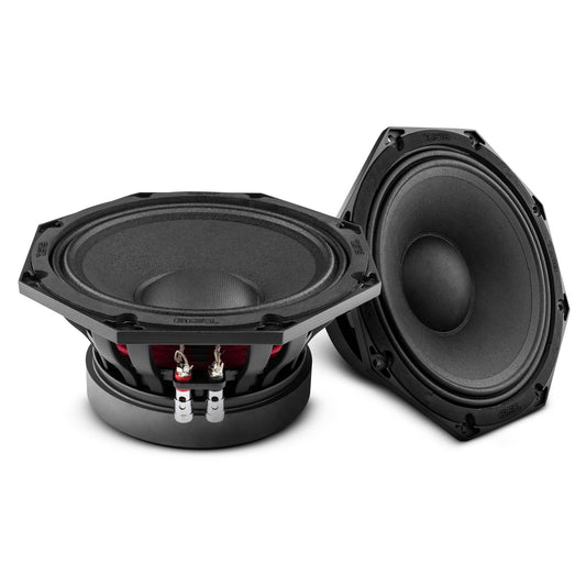 Octagonal 8" Mid-Range Loudspeaker 400 Watts Rms 8-Ohm.
