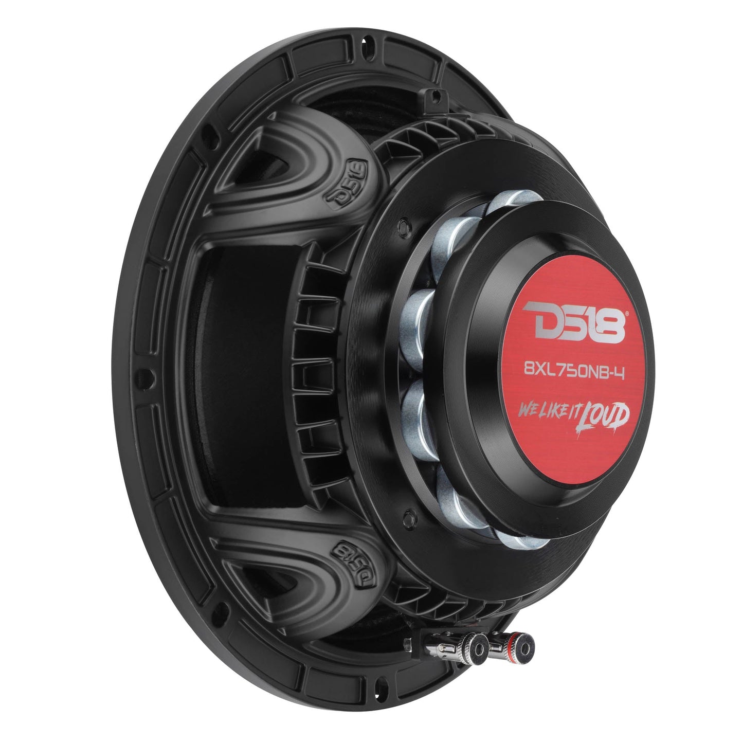 8" Midrange Loudspeaker with Neodymium Rings and Aluminum Bullet | 375 Watts RMS 4-Ohm.