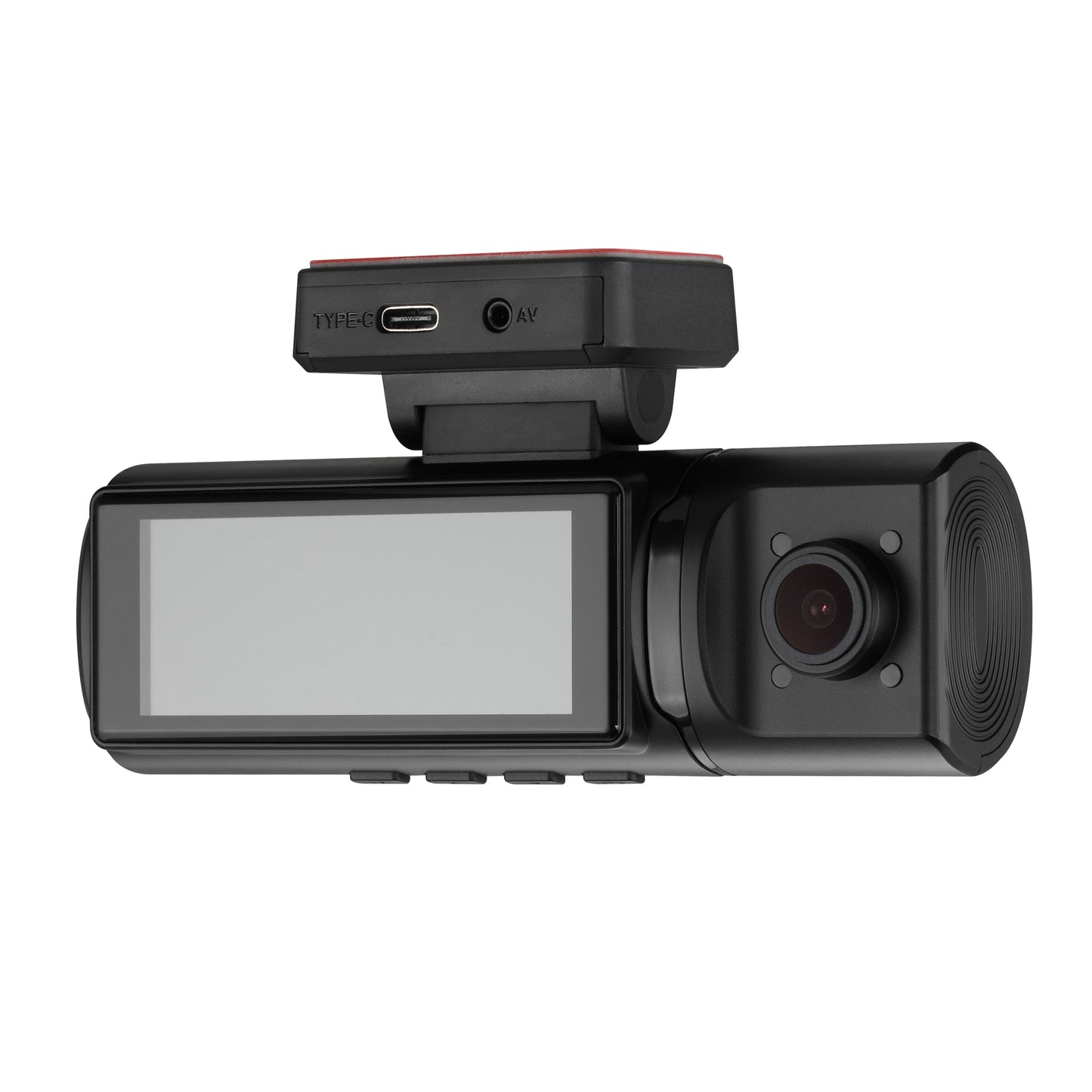 4K Triple Dash Camera with Front, In-Cabin and Rear Cameras, Wi-Fi, GPS and 3.16” IPS Display.