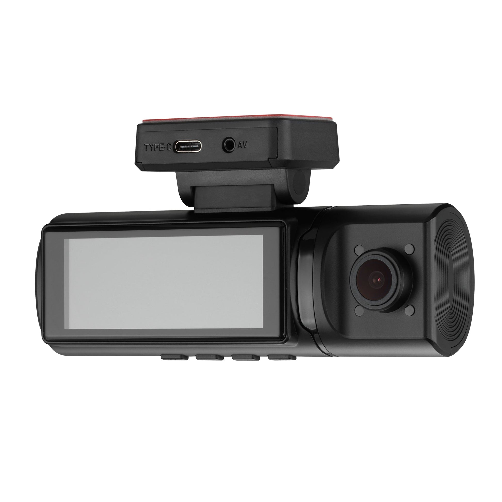 4K Triple Dash Camera with Front, In-Cabin and Rear Cameras, Wi-Fi, GPS and 3.16” IPS Display.