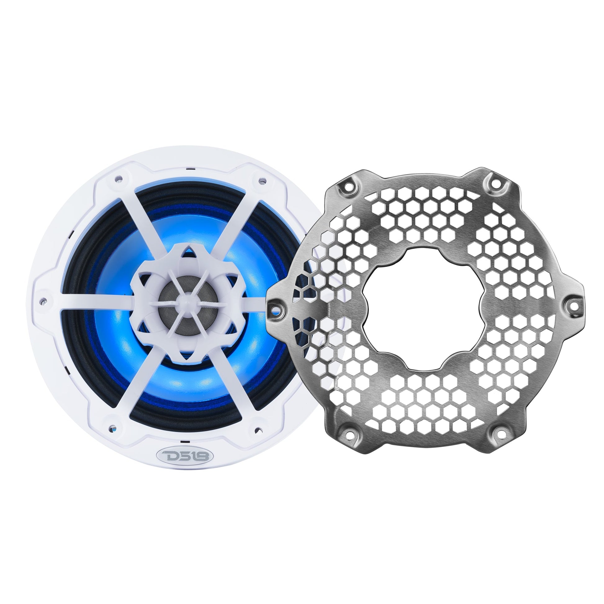 6.5” Marine 2-Way Hybrid Speaker with RGB LED, Compression Driver and - White - NXL-6MD/WH - product image 2 - AudioSellerz