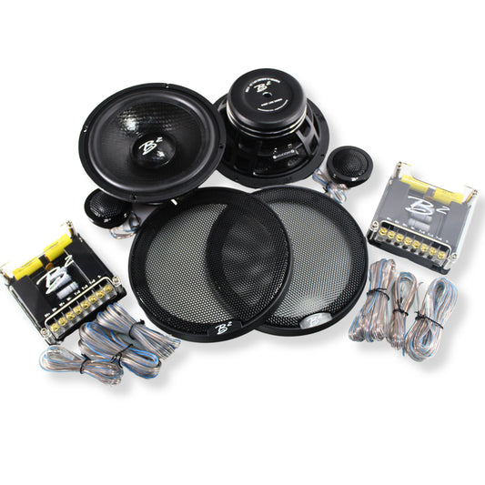 B2 Audio 6.5" Component Speaker Set RAGE 100W RMS 4 Ohm w/Tweeters.
