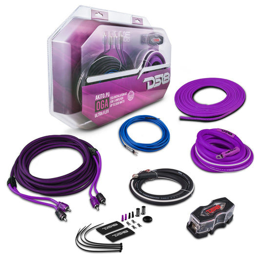 0-GA Amplifier Installation Wiring Kit - Purple.