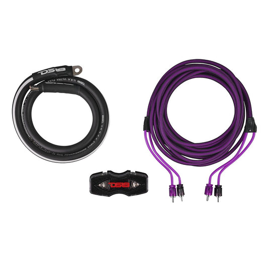 0-GA Amplifier Installation Wiring Kit - Purple.