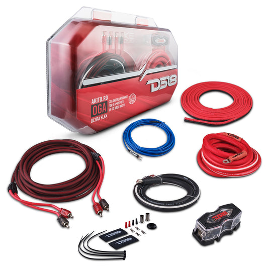 0-GA Amplifier Installation Wiring Kit - Red.