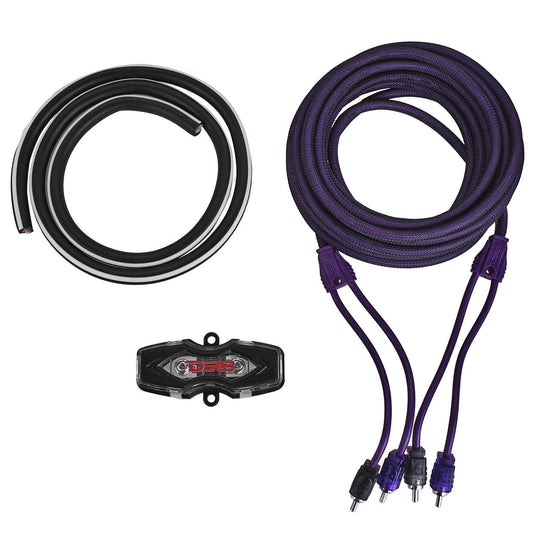 4-GA Amplifier Installation Wiring Kit - Purple.