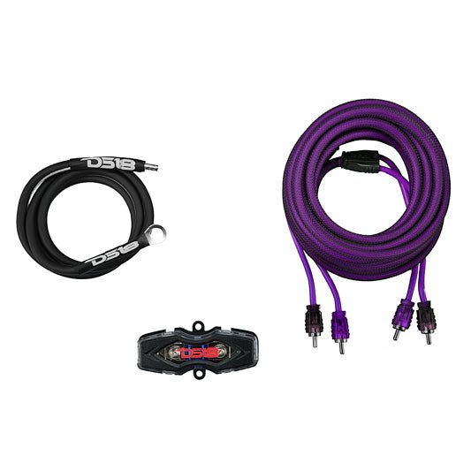 8-GA Amplifier Installation Wiring Kit - Purple.