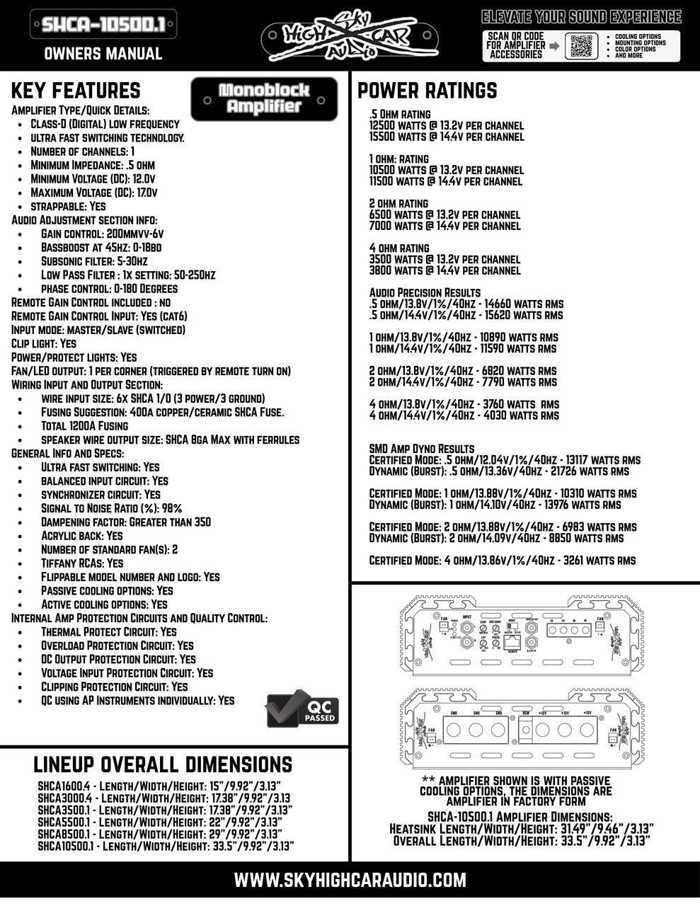 Sky High Car Audio 10500.1 Amplifier - Audio Sellerz