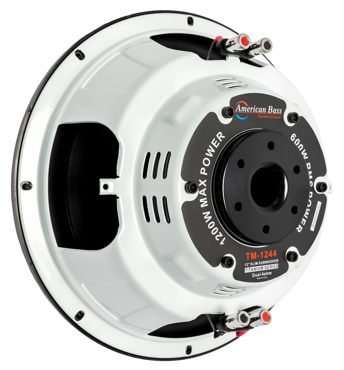 American Bass Titanium 12" Slim Subwoofer - Sold by Audio Sellerz