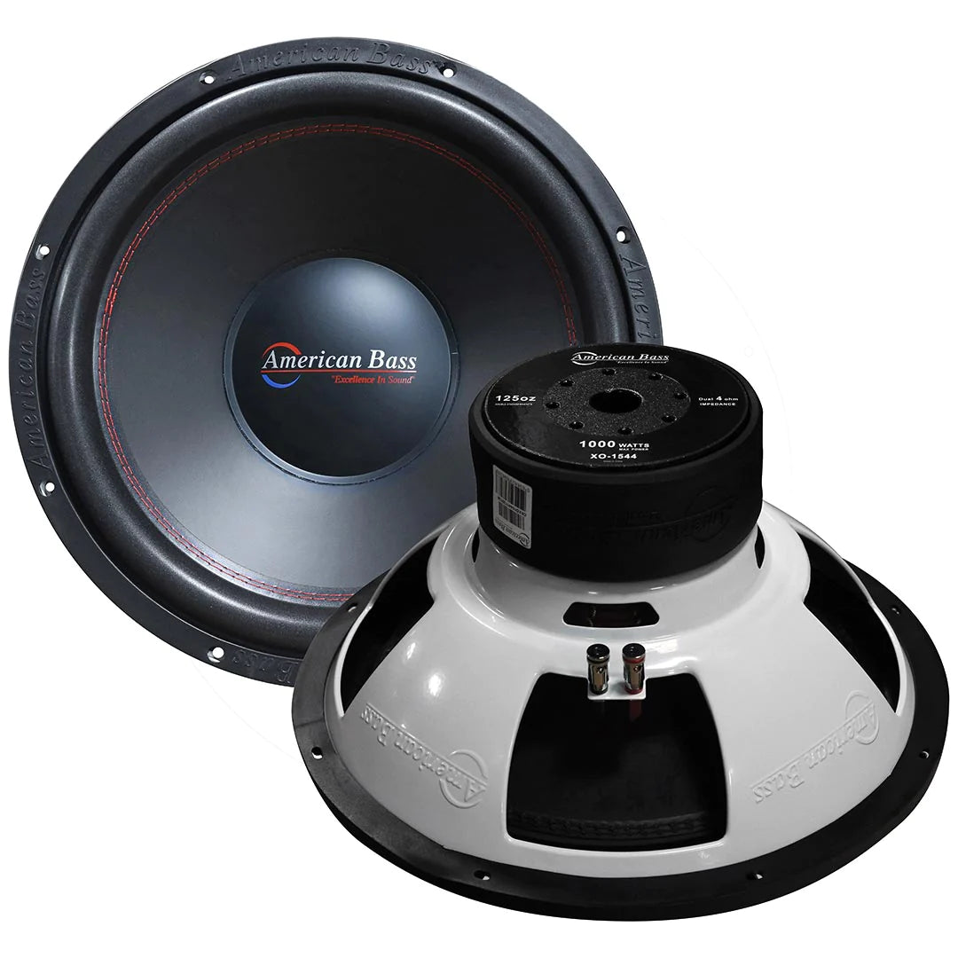 American Bass XO 15” Subwoofer – 500W RMS Dual 4 Ohm - Sold by Audio Sellerz