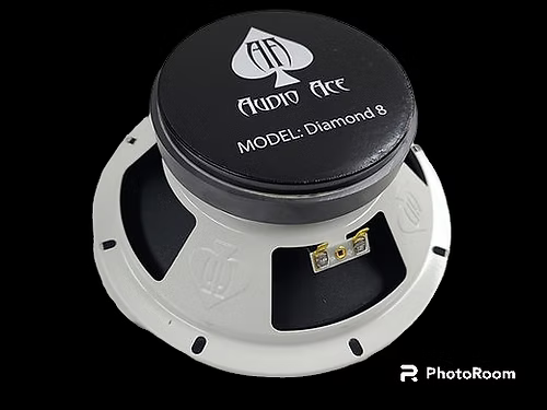 Audio Ace Diamond 8" Mid Range Speaker Pair – 180W RMS 4 Ohm - Sold by Audio Sellerz