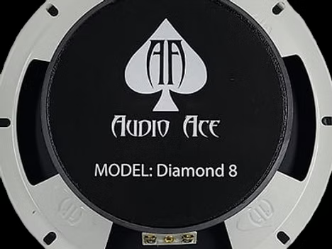 Audio Ace Diamond 8" Mid Range Speaker Pair – 180W RMS 4 Ohm - Sold by Audio Sellerz