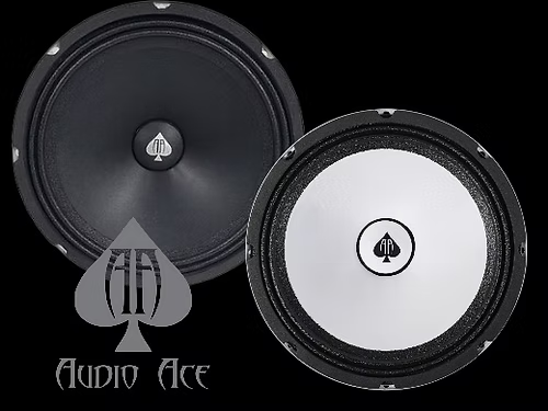 Audio Ace Diamond 8" Mid Range Speaker Pair – 180W RMS 4 Ohm - Sold by Audio Sellerz