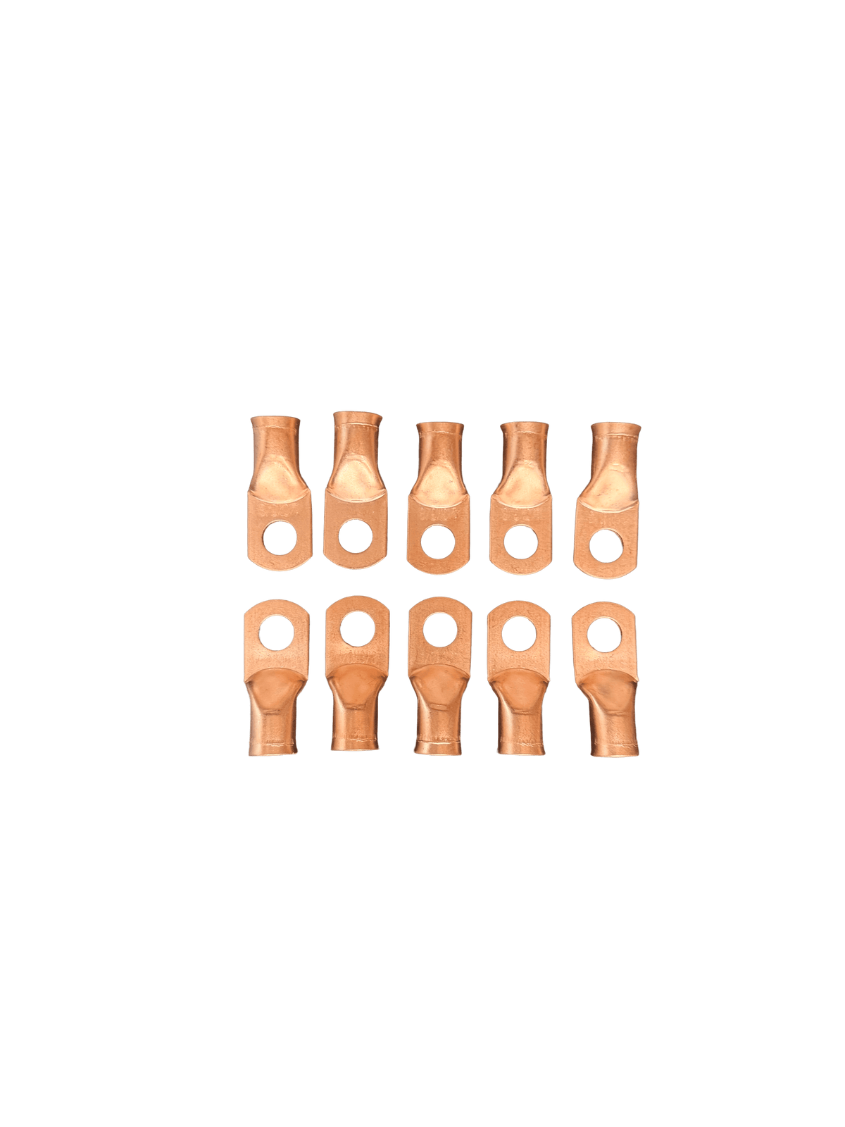 Audio Sellerz 0 Gauge Copper Lugs with Heat Shrink 10 Pack - Sold by Audio Sellerz