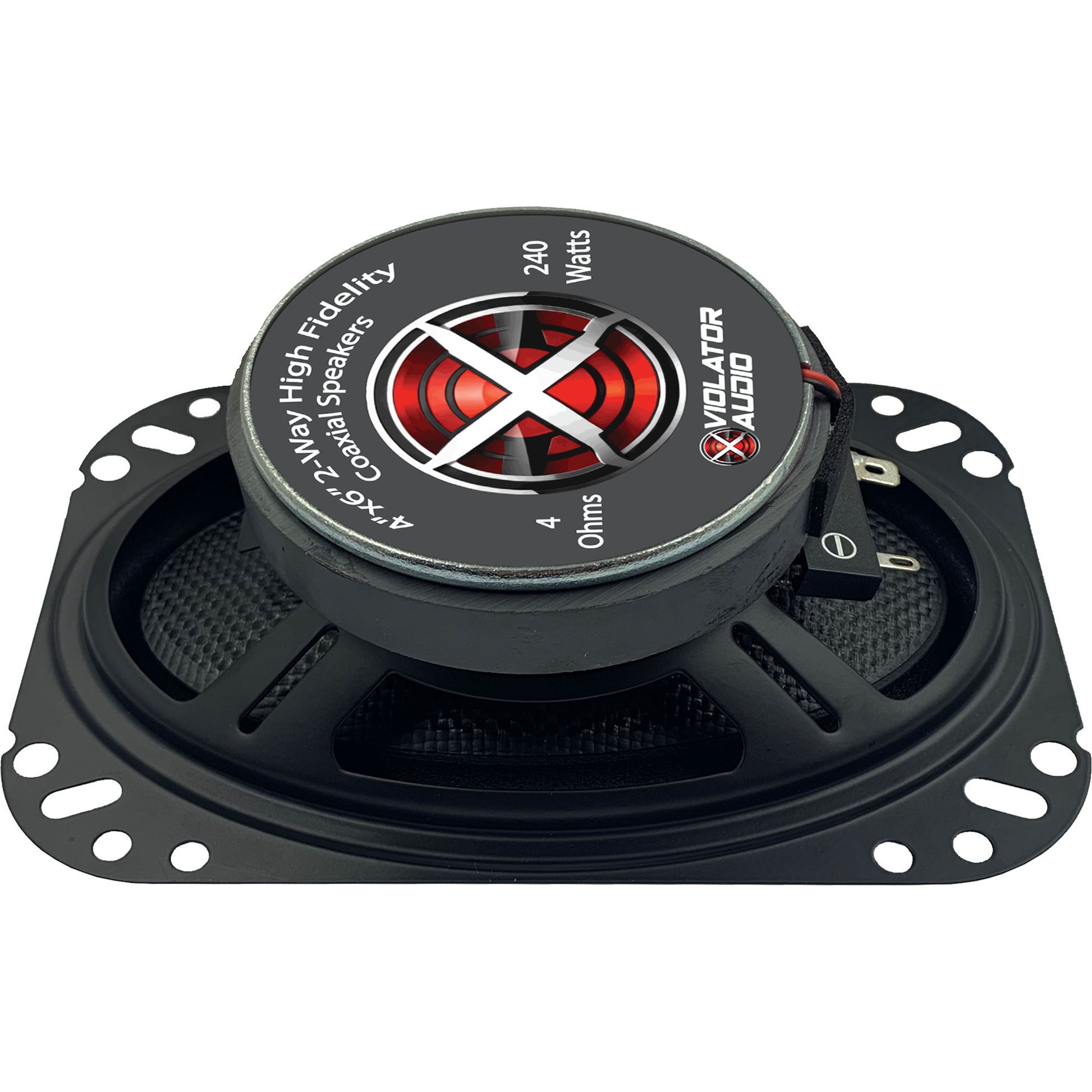 Violator Audio VA-462 4"x6" Coaxial Speakers (pair).