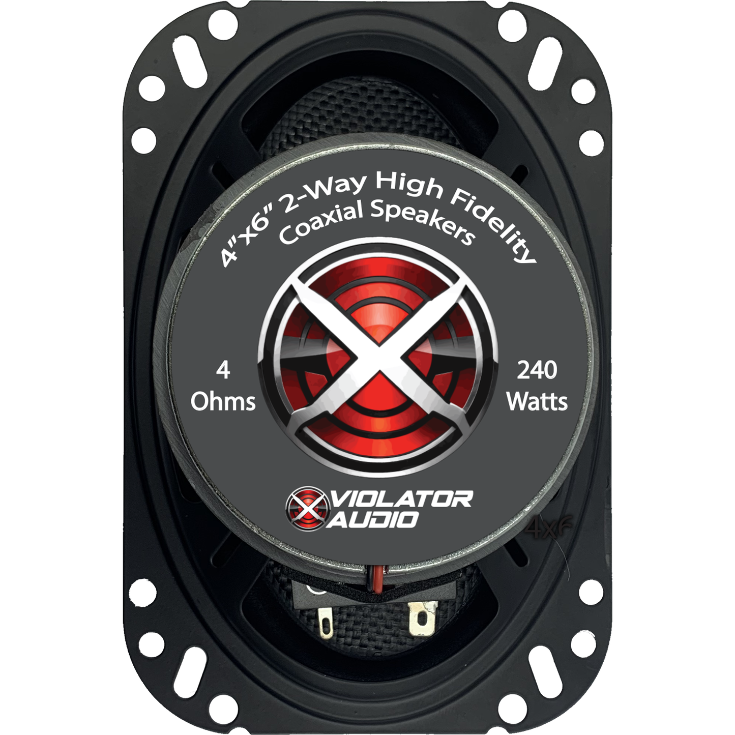 Violator Audio VA-462 4"x6" Coaxial Speakers (pair).
