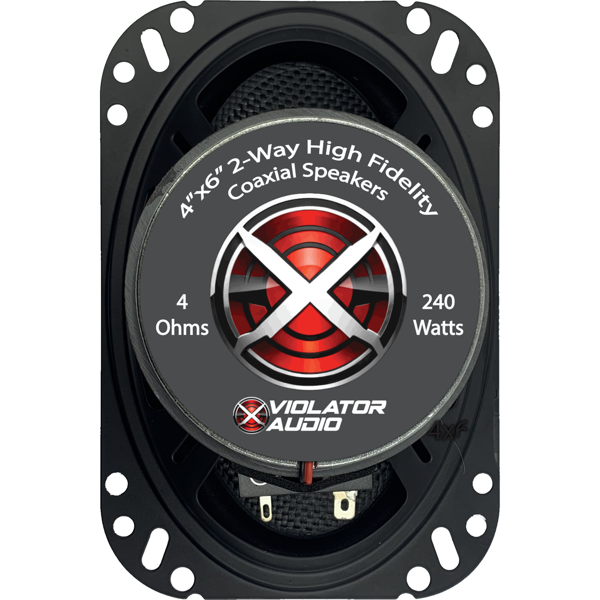 Violator Audio VA-462 4"x6" Coaxial Speakers (pair).