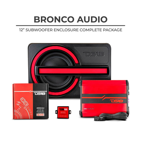Bronco 6th Gen BRO-BASS Package 12” Subwoofer Enclosure Complete Package.
